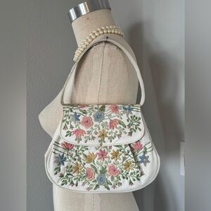 1960s Embroidered Handbag Marketa Rio De Janeiro Style
